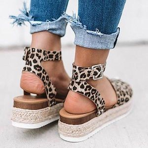 Shoes - NEW Espadrilles Leopard/Cheetah Platform Sandals Shoes - NEW Espadrilles Leopard/Cheetah Platform Sandals